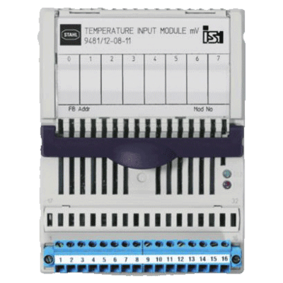Temperature Input Module mV Ex i / I.S. Inputs, 8 Channels Series 9481